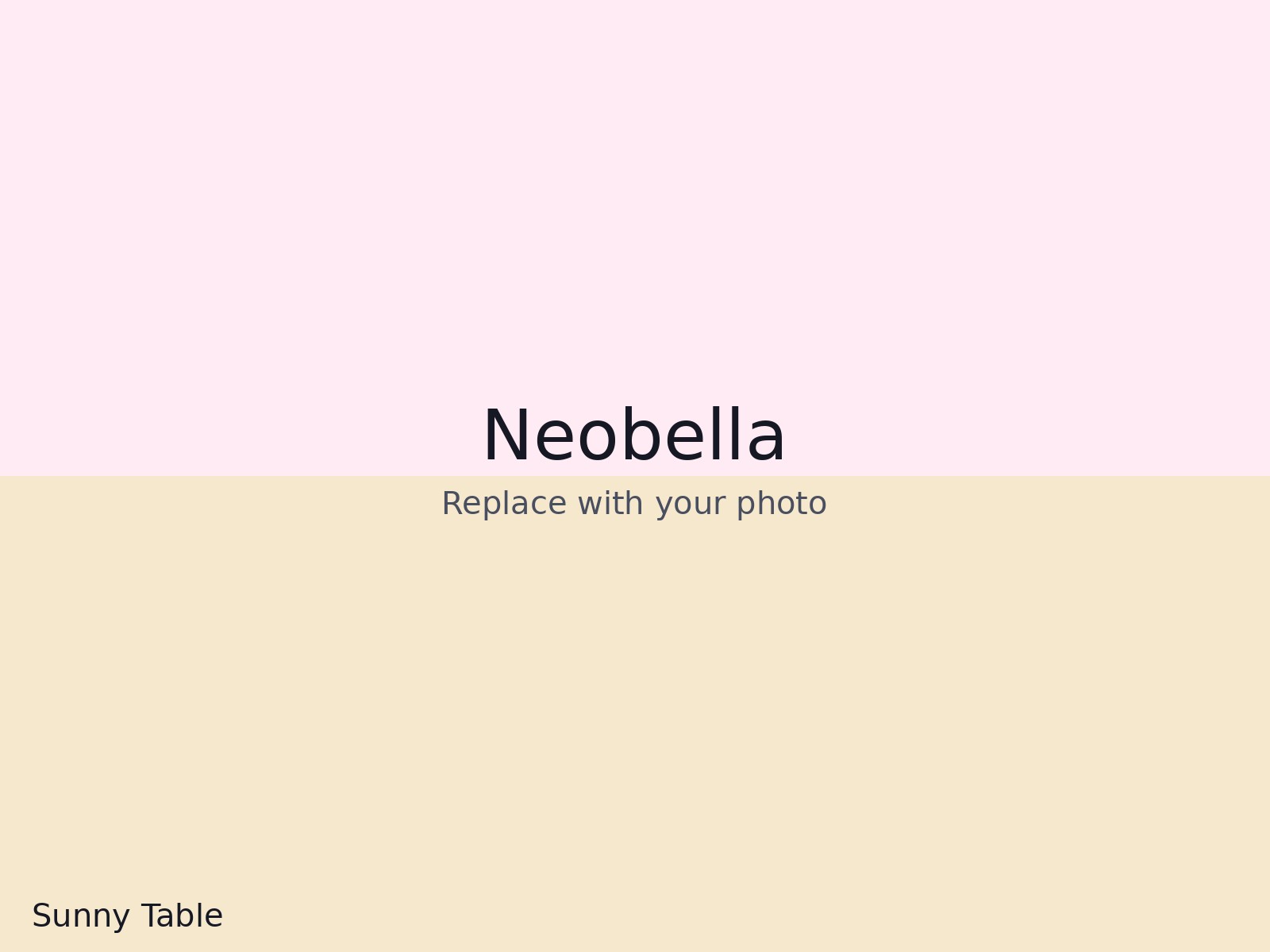 Sunny Table arrangement